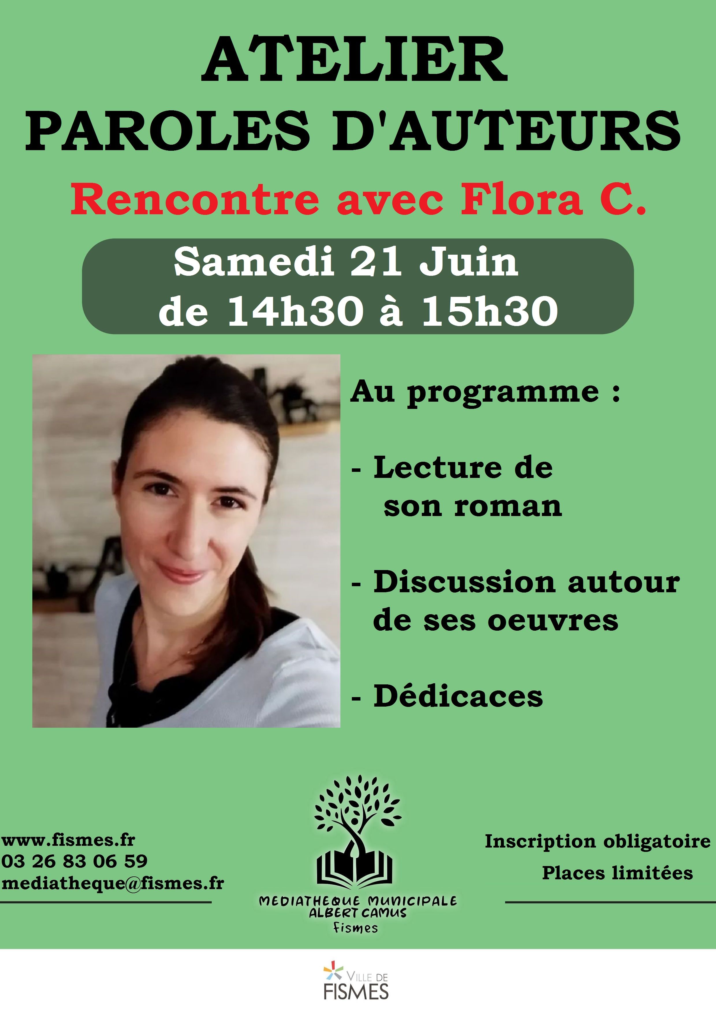 Affiche Paroles dAuteurs Flora Couleurs